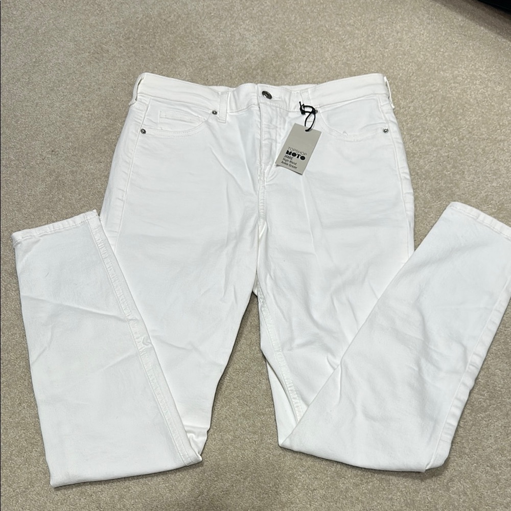 MOTO/Topshop White Denim Jeans - NWT